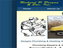 Tablet Screenshot of deeganplumbing.com